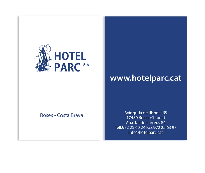 Targes de visita Hotel Parc